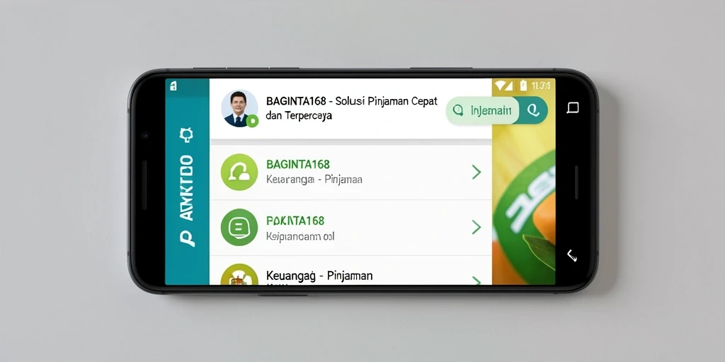 Tampilan antarmuka utama aplikasi BAGINTA168 yang intuitif.
