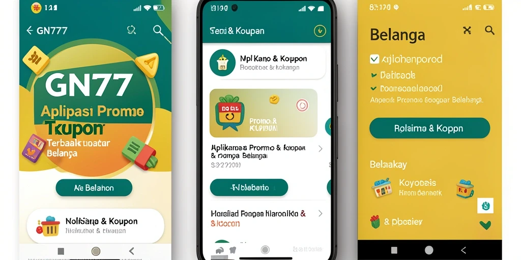 Antarmuka GN777 yang sederhana dan efisien untuk menemukan promo & kupon.