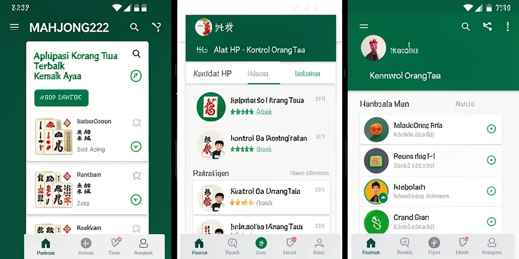 Antarmuka MAHJONG222 menampilkan kontrol orang tua yang mudah digunakan.