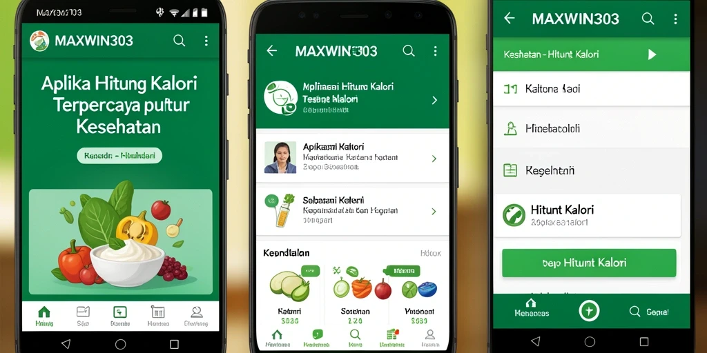 Tampilan antarmuka aplikasi MAXWIN303 yang sederhana dan efektif untuk hitung kalori.