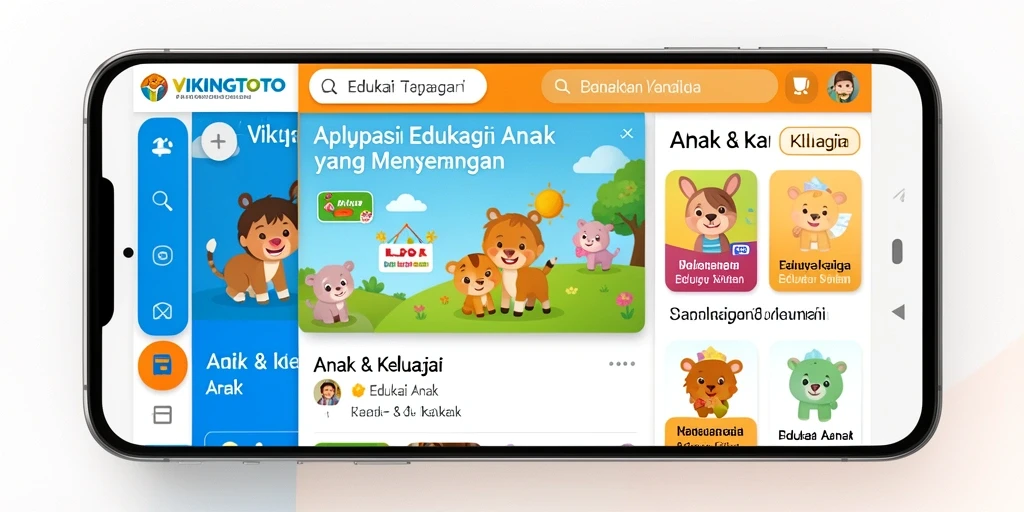 Antarmuka VIKINGTOTO menunjukkan pembelajaran anak yang seru.